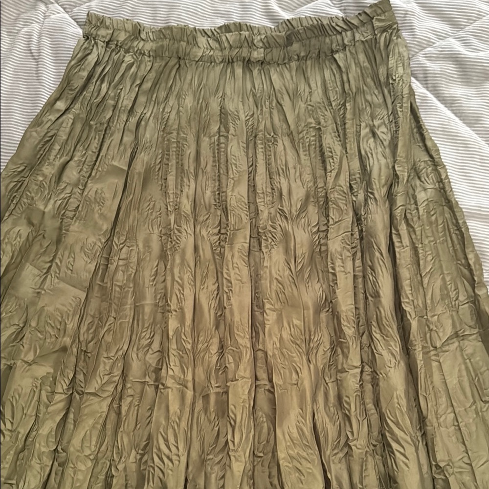 Elegant Olive Green Skirt